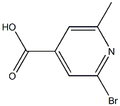 2-bromo-6-methyl-isonicotinic acid 结构式