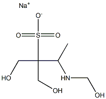 N-三(羟甲基)甲基-2-氨基乙磺酸钠盐 结构式