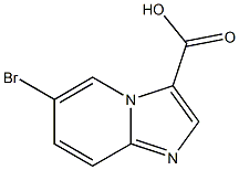 6-bromoimidazol[1,2-a]pyridine-3-carboxylic acid 结构式