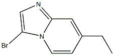 3-溴-7-乙基咪唑并[1,2-A]吡啶 结构式