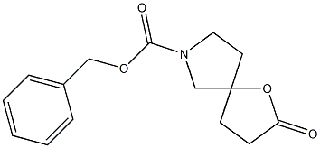 1-氧-7-N-CBZ-氮螺[4,4]壬烷-2-酮 结构式