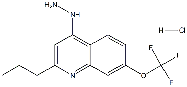 4-Hydrazino-2-propyl-7-trifluoromethoxyquinoline Hydrochloride 结构式