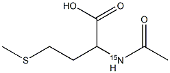 N-乙酰-DL-蛋氨酸-15N 结构式
