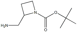 2-氨甲基氮杂环丁烷-1-甲酸叔丁酯 结构式