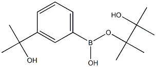 3-(2-羟基-2-丙基)苯基硼酸频那醇酯 结构式