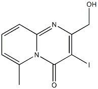 2-(hydroxymethyl)-3-iodo-6-methyl-4H-pyrido[1,2-a]pyrimidin-4-one 结构式