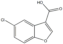 5-chloro-1-benzofuran-3-carboxylic acid 结构式