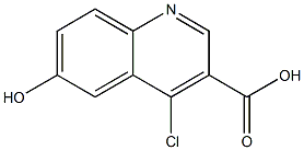 4-chloro-6-hydroxyquinoline-3-carboxylic acid 结构式