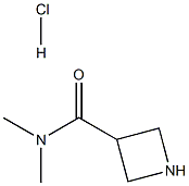 N,N-二甲基氮杂环丁烷-3-甲酰胺盐酸盐 结构式