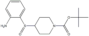 4-(2-Amino-benzenesulfinyl)-piperidine-1-carboxylic acid tert-butyl ester 结构式