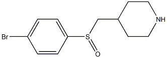 4-(4-Bromo-benzenesulfinylmethyl)-piperidine 结构式