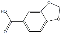 Benzo[1,3]dioxole-5-carboxylic acid 结构式