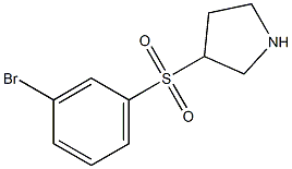 3-(3-Bromo-benzenesulfonyl)-pyrrolidine 结构式