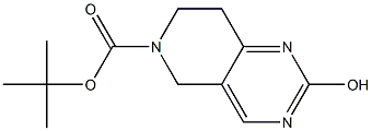 2-Hydroxy-7,8-dihydro-5H-pyrido[4,3-d]pyrimidine-6-carboxylic acid tert-butyl ester 结构式