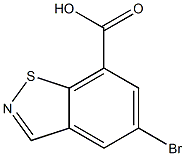 5-Bromo-benzo[d]isothiazole-7-carboxylic acid 结构式