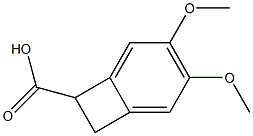 4,5-dimethoxy-1,2-dihydrocyclobutabenzene-1-carboxylic acid 结构式