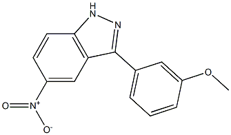 3-(3-methoxyphenyl)-5-nitro-1H-indazole 结构式