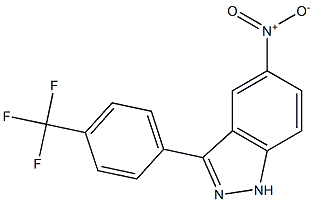 3-(4-(trifluoromethyl)phenyl)-5-nitro-1H-indazole 结构式