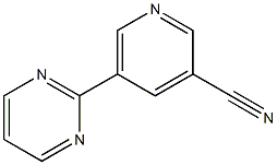 5-(pyrimidin-2-yl)pyridine-3-carbonitrile 结构式