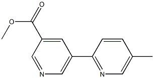 methyl 5-(5-methylpyridin-2-yl)pyridine-3-carboxylate 结构式