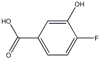 3-羟基-4-氟苯甲酸 结构式