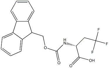(R,S)-Fmoc-2-amino-4,4,4-trifluoro-butyric acid 结构式