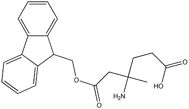 Fmoc-4-amino-4-methyl-pentanoic acid 结构式