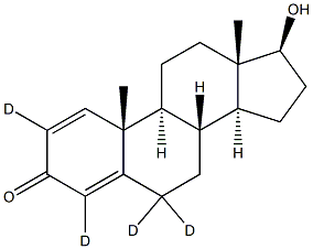 1,4-Androstadien-17b-ol-3-one-2,4,6,6-d4 结构式