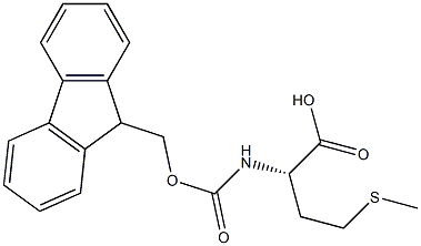 N-芴甲氧羰酰基-L-蛋氨酸 结构式