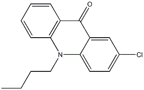 10-Butyl-2-chloro-9(10H)-acridone 结构式