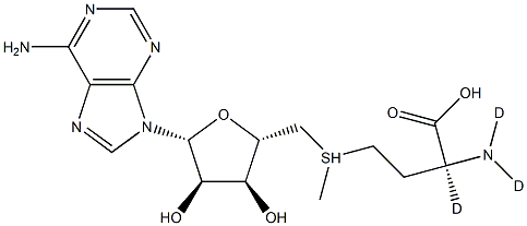 S-(5'-Adenosyl)-L-Methionine-d3 结构式