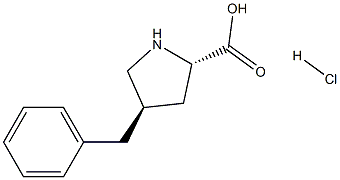 反式-4-苄基-L-脯氨酸盐酸盐 结构式