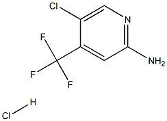 2-AMino-5-chloro-4-trifluoroMethylpyridine hydrochloride 结构式