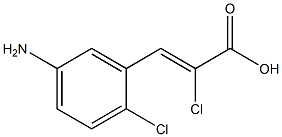 3-(5-AMINO-2-CHLOROPHENYL)-2-CHLORO-2-PROPENOIC ACID 结构式