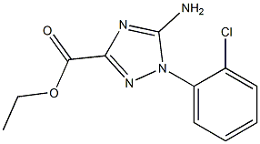 5-AMino-1-(2-chloro-phenyl)-1H-1,2,4-triazole-3-carboxylic acid ethyl ester 结构式