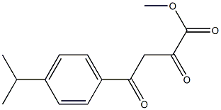 4-(4-异丙基苯基)-2,4-二氧代丁酸甲酯 结构式