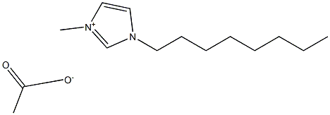 1-辛基-3-甲基咪唑醋酸盐 结构式