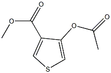 4-Acetoxy-thiophene-3-carboxylic acid methyl ester 结构式