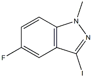 5-Fluoro-3-iodo-1-methyl-1H-indazole 结构式