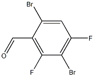 2,5-Dibromo-4,6-difluorobenzaldehyde 结构式