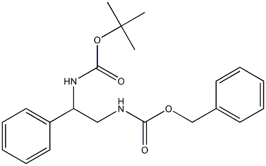 CarbaMic acid, [2-[[(1,1-diMethylethoxy)carbonyl]aMino]-2-phenylethyl]-, phenylMethyl ester 结构式