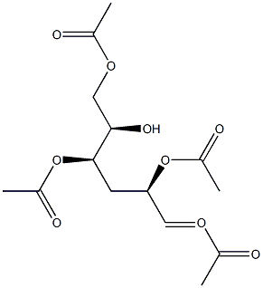 1,2,4,6-Tetra-O-acetyl-3-deoxy-D-galactose 结构式