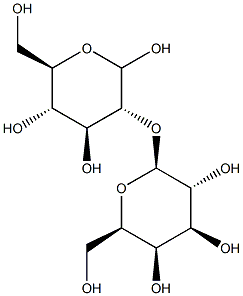 2-O-(b-D-Galactopyranosyl)-D-glucopyranose 结构式