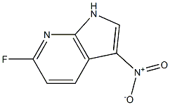 3-硝基-6-氟-7-氮杂吲哚 结构式