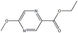 5-甲氧基吡嗪-2-甲酸乙酯 结构式