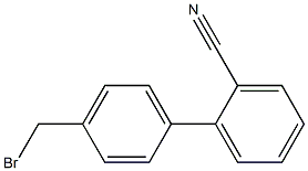 4' -溴甲基联苯-2 - 腈 结构式