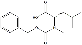 CBZ-N-甲基-L-亮氨酸 结构式