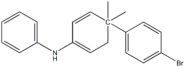 4-对溴苯基-4,4-二甲基二苯胺 结构式
