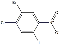2-碘-4-氯-5-溴硝基苯 结构式