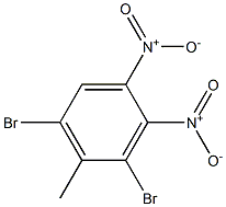 3,5-二溴-4-甲基邻二硝基苯 结构式